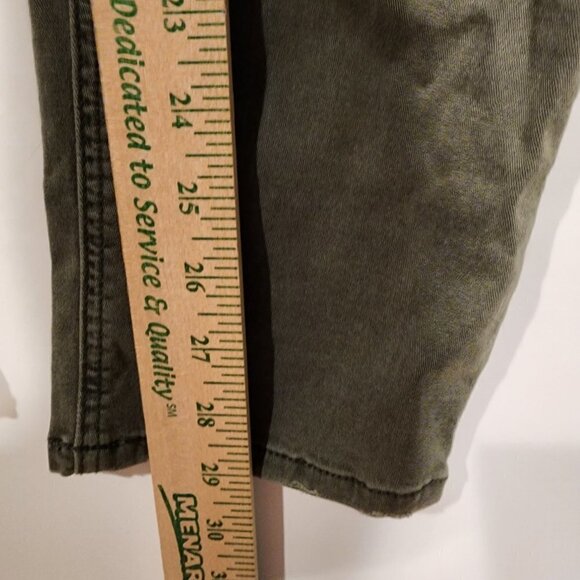 American Eagle Olive Green Tomgirl Pant AEO Stretch Twill Jegging Pants sz‎ 00 - Picture 10 of 10